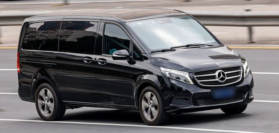 Cape Noir Mercedes-Benz V-Class private chauffeur vehicle